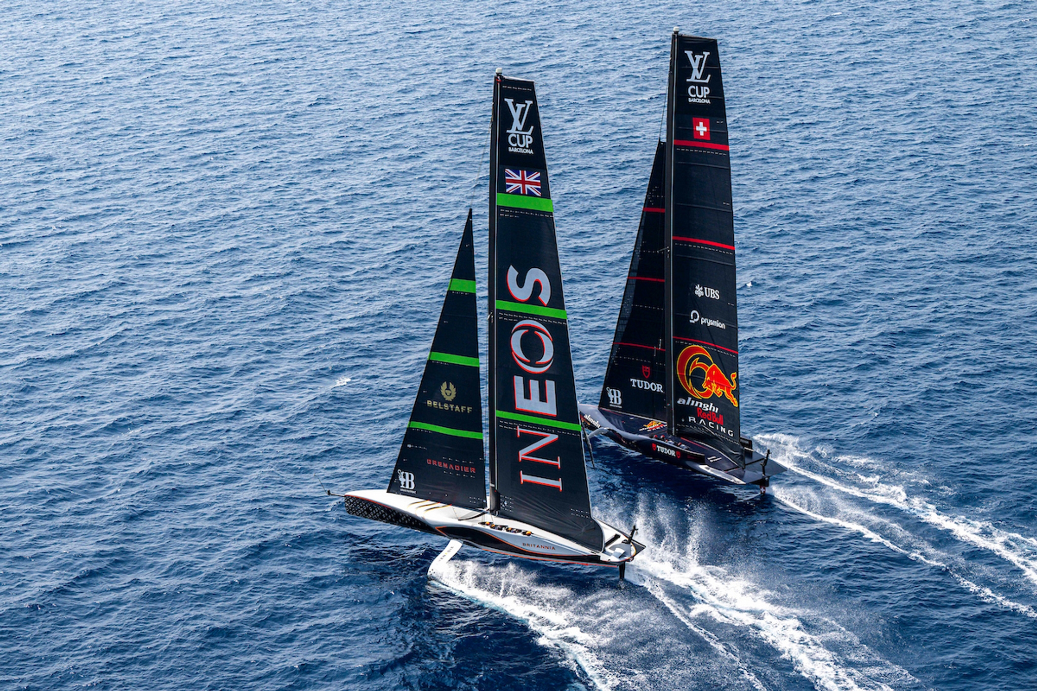 INEOS Britannia secures Preliminary Regatta race win in dramatic battle