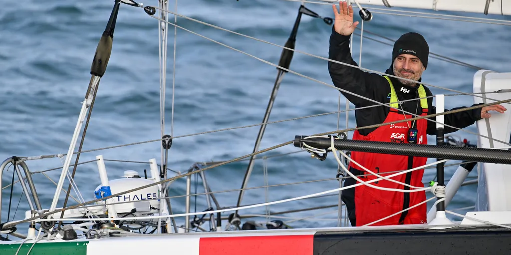 Giancarlo Pedote the latest home in the Vendée Globe 2024