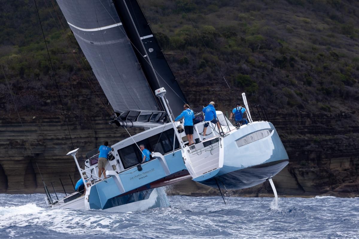 Tight racing at Antigua Race Week:  English Harbour Rum Race Day, video
