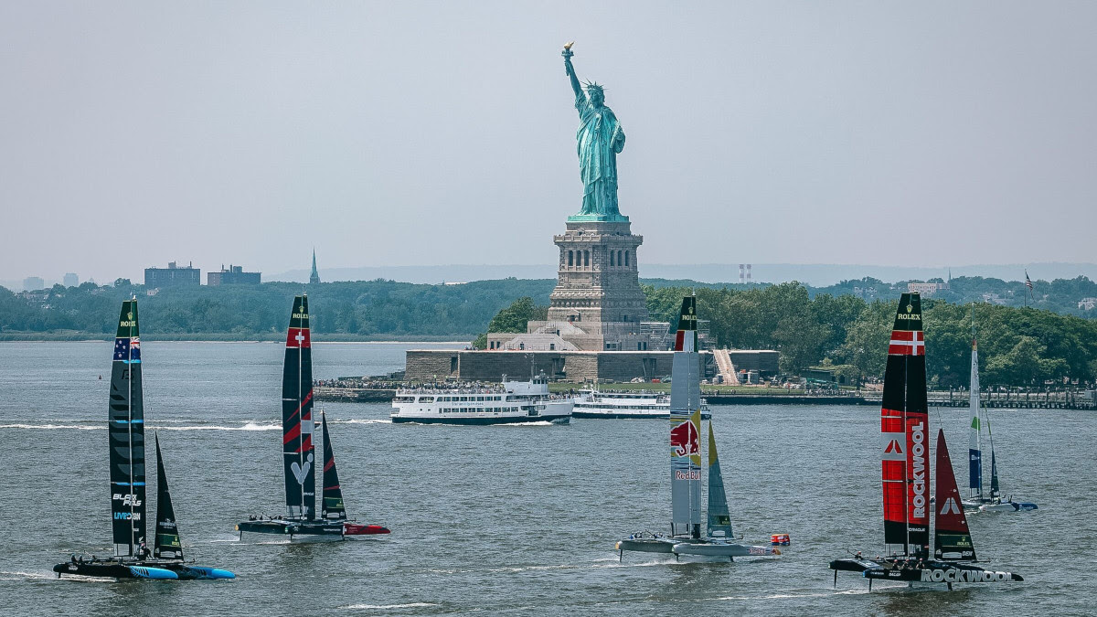 Full SailGP F50 fleet has hit the water in New York