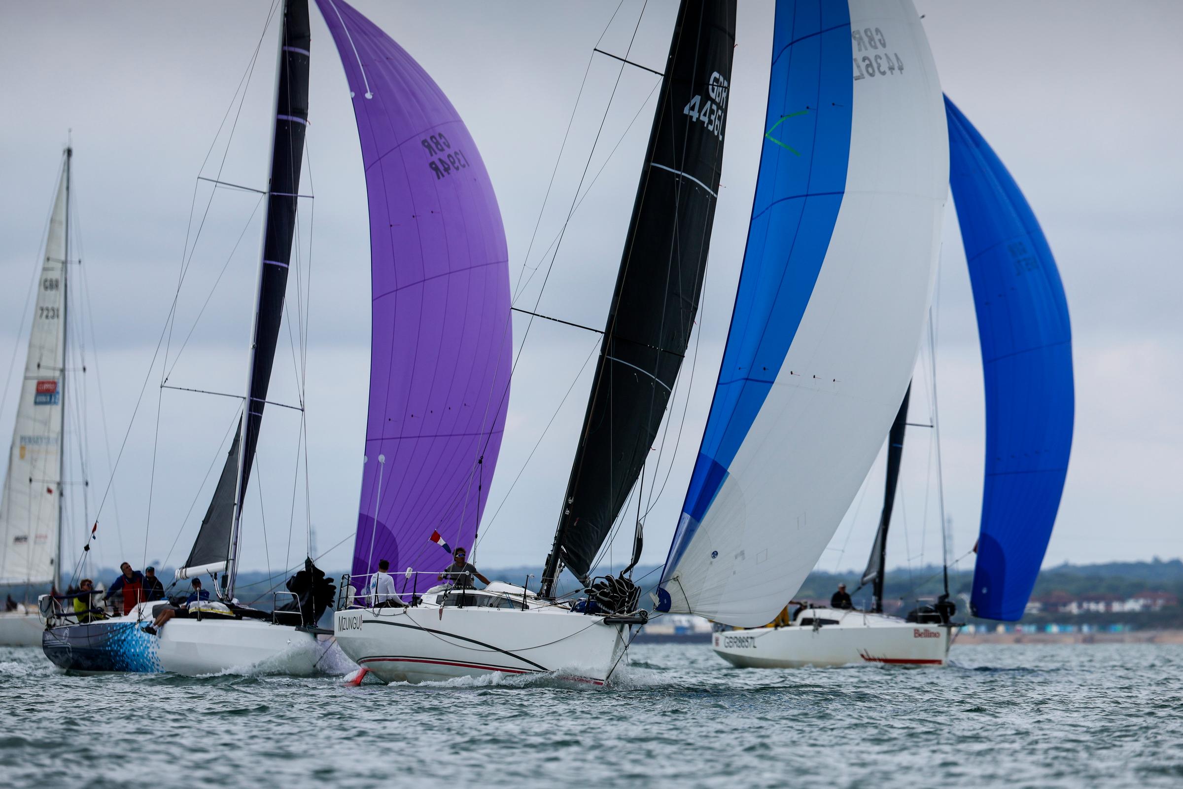 MOD70 Duel Lights Up the Channel Race