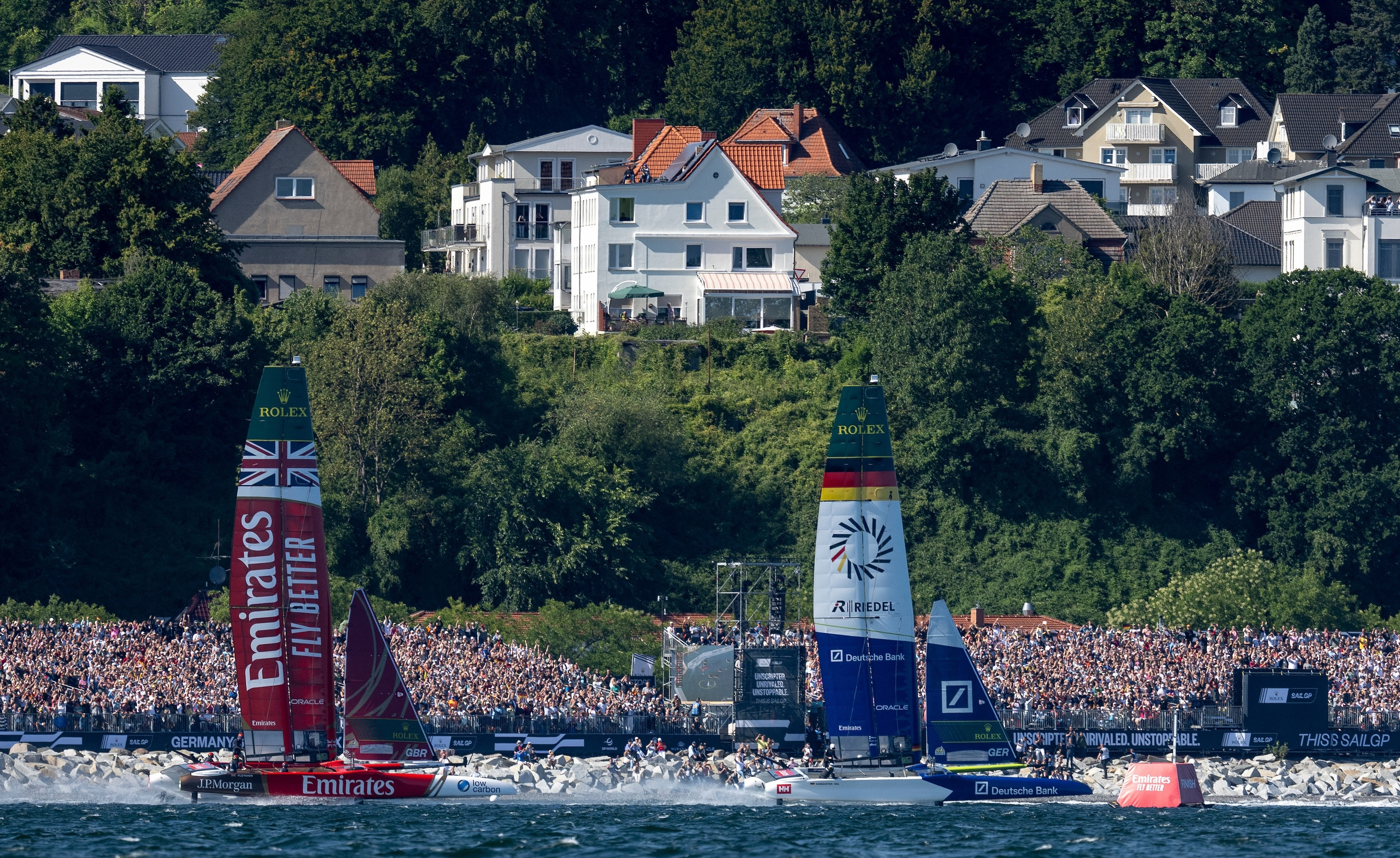 Australia lead SailGP fleet after record-setting opening day in Germany