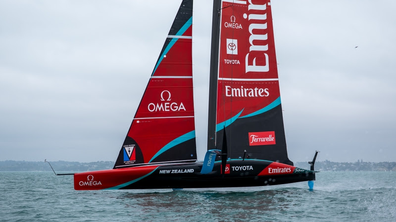 Emirates Team New Zealand’s AC75, Taihoro returns to the water