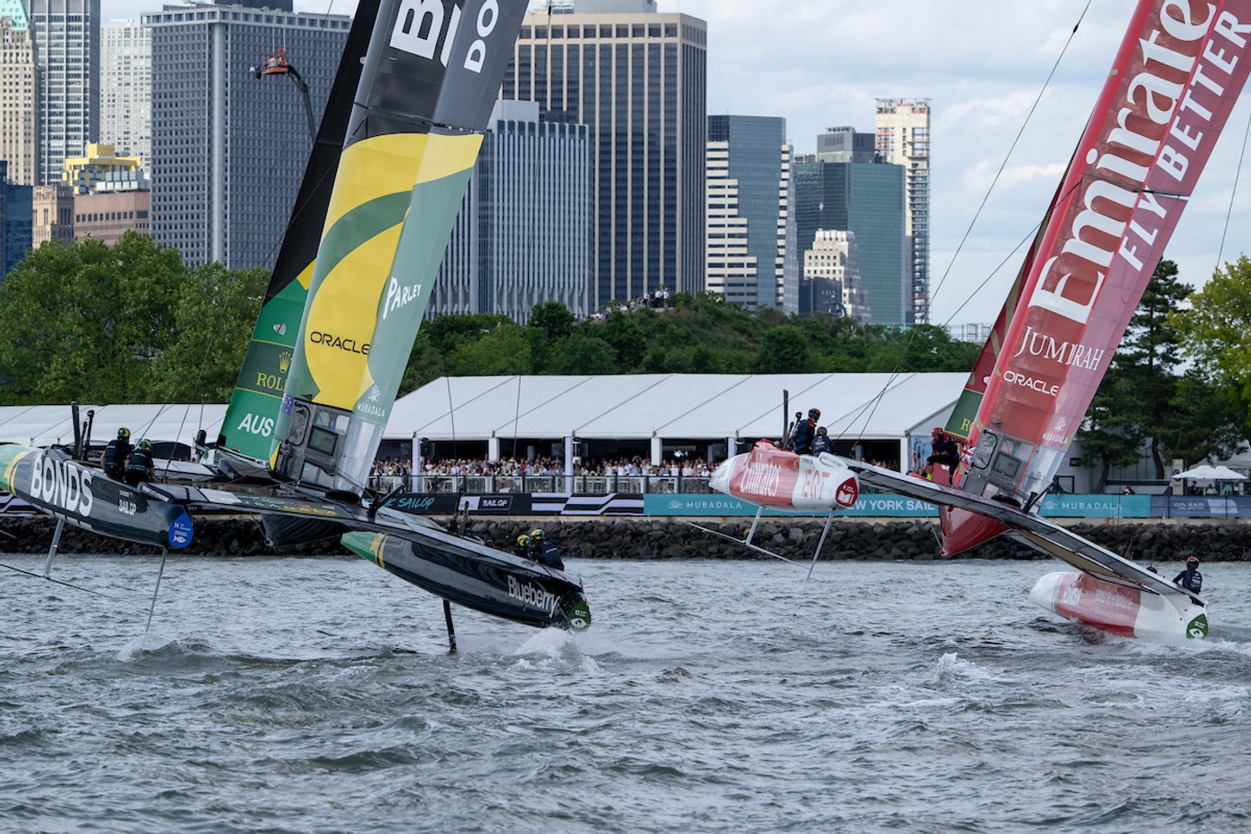 Emirates GBR narrowly misses out on win at New York Sail Grand Prix, report
