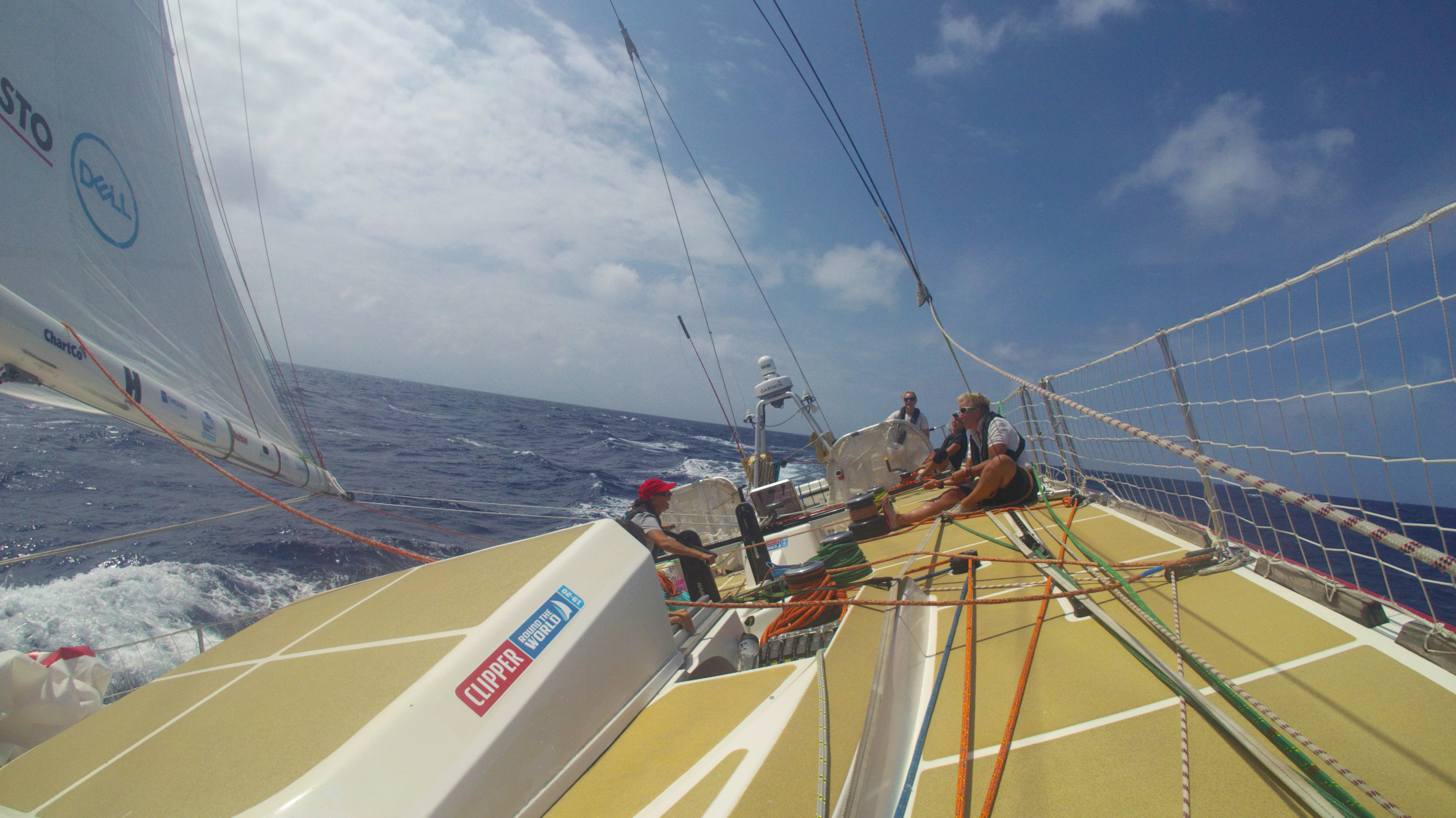 Wind gusts and wind holes on Clipper Round The World Race