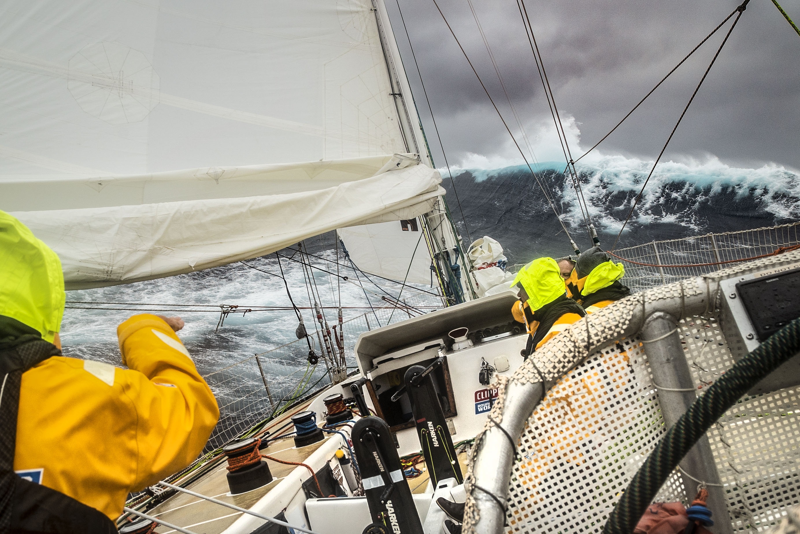 White knuckle ride on Clipper Race at half way point