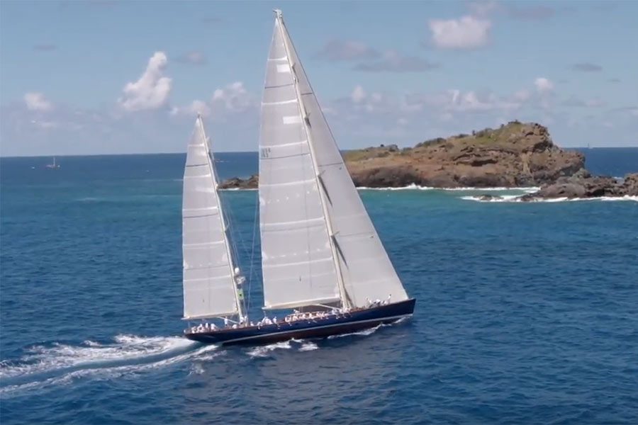 Celebrating 29 years since the build of SY Rebecca at Pendennis