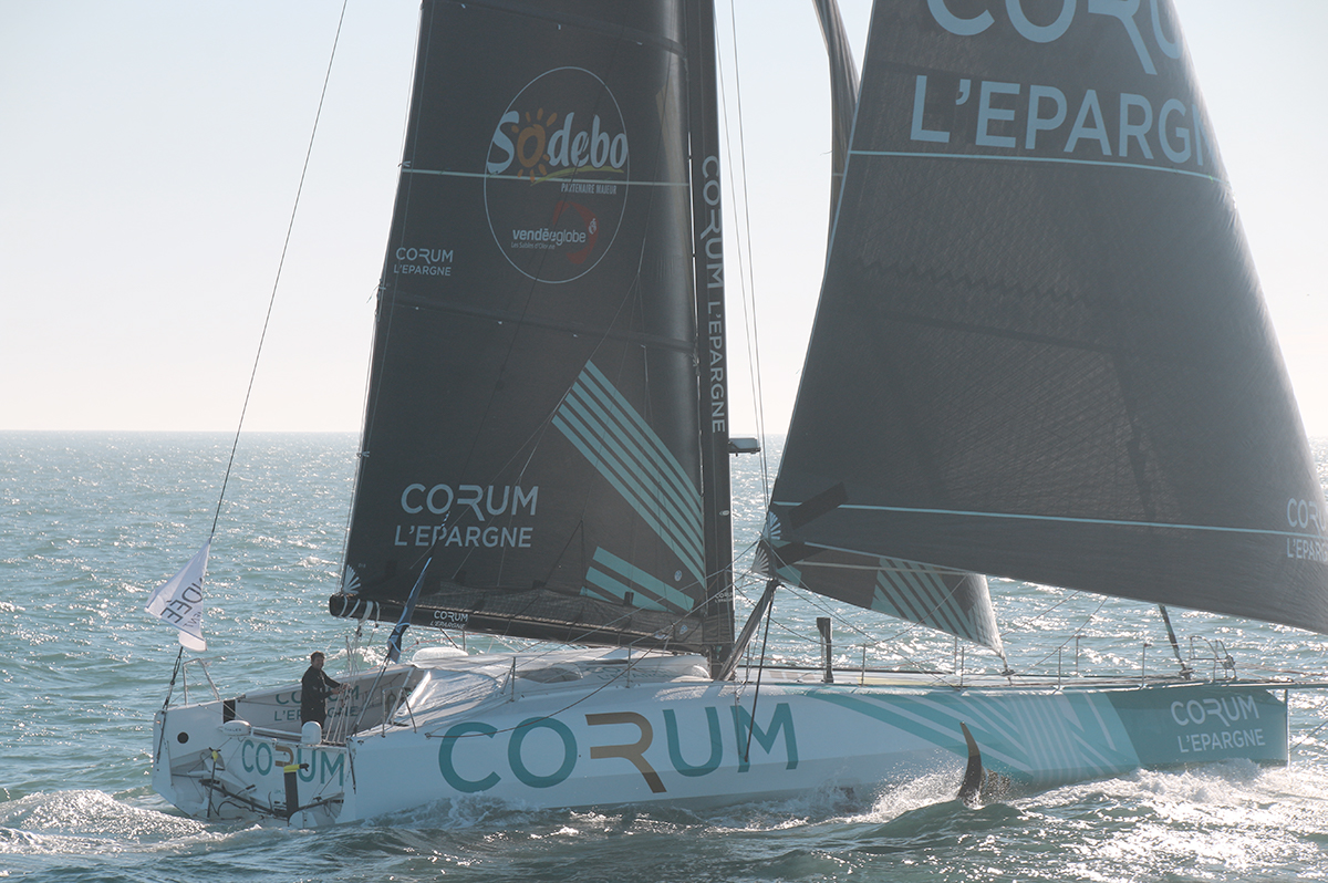  Nicolas Troussel, CORUM L’Épargne, dismasted NW of the Cape Verdes