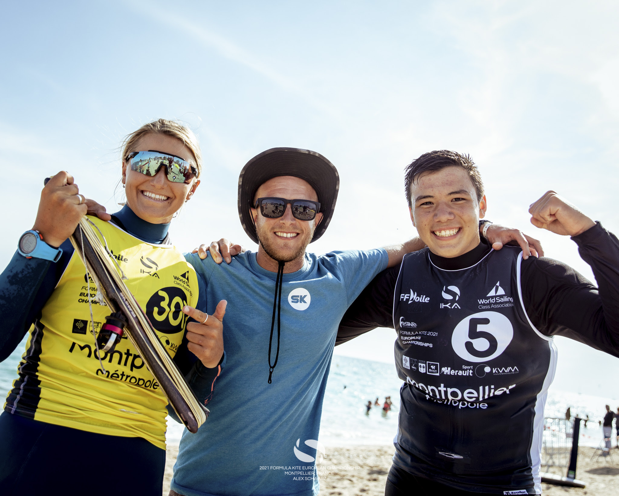 Maeder & Moroz squeeze out French racers on home waters at Kite Europeans