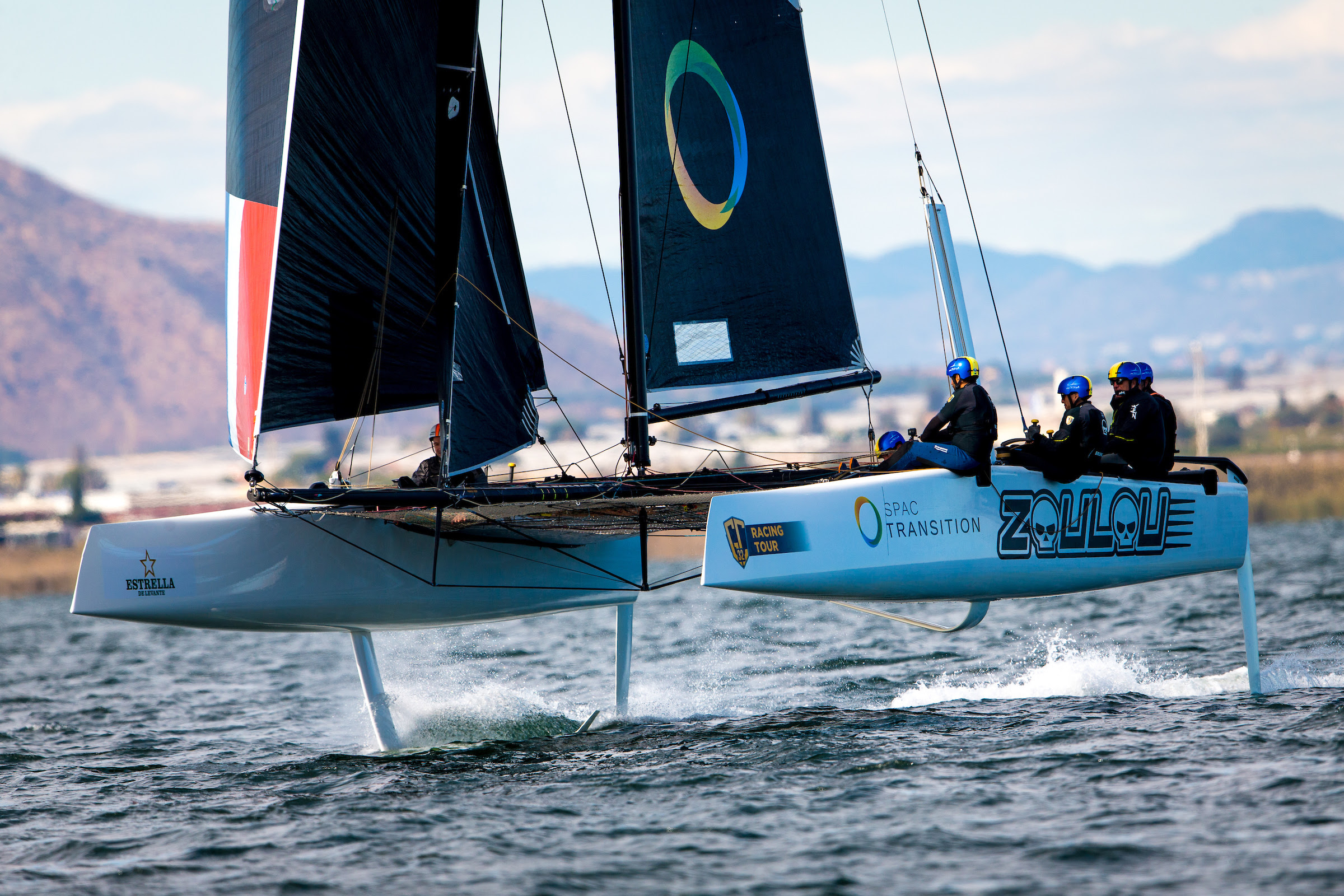 Alinghi claims Friday’s singleton race on GC32 Mar Menor Cup Day 2