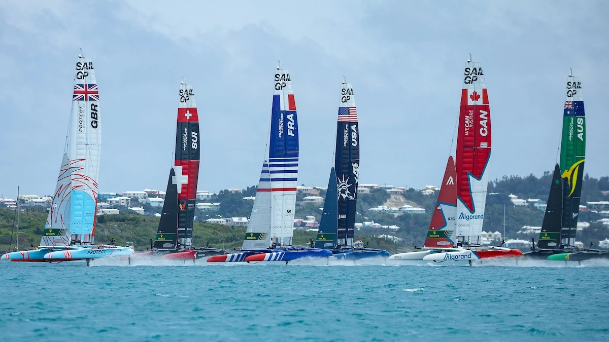 Up & down day for Britain SailGP in light and shifty condition for SailGP Day 1
