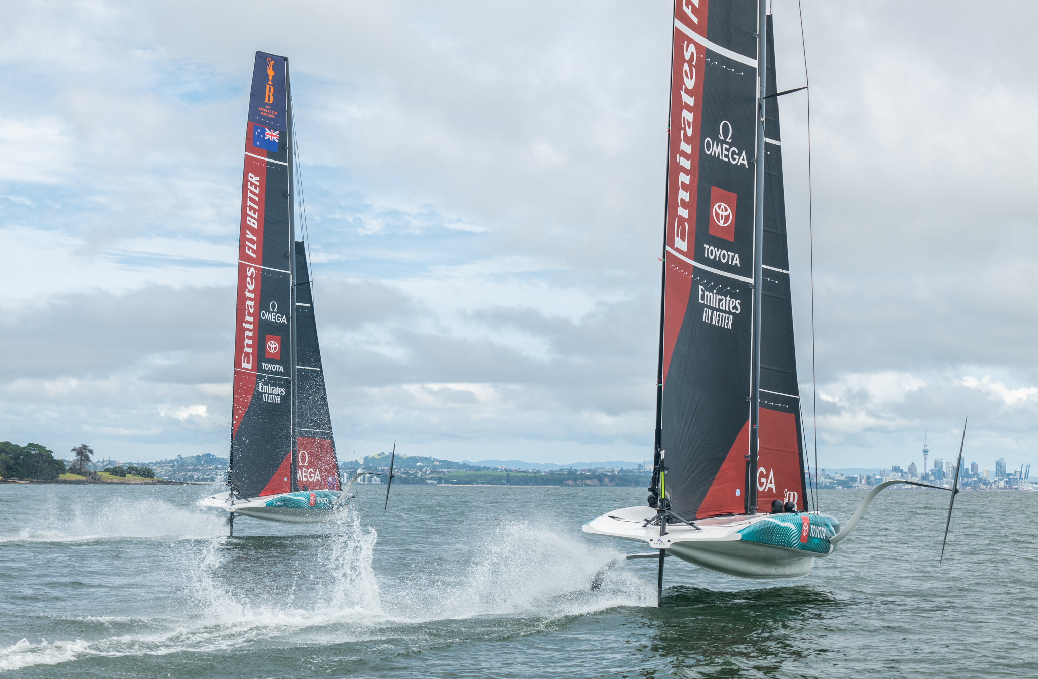 America’s Cup Defender Emirates Team New Zealand begin two boat testing