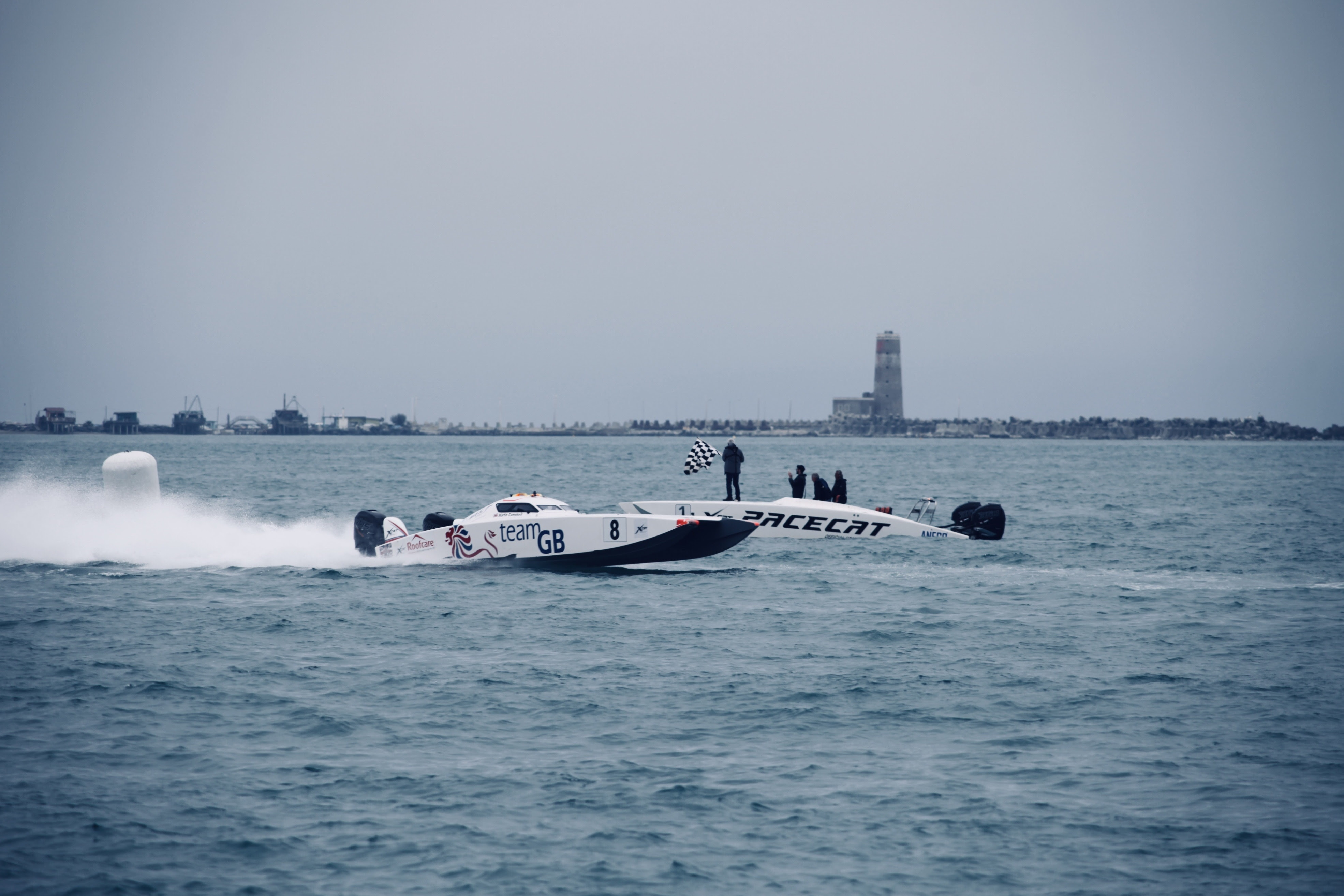 UIM XCAT  Fiumicino Race 2 won by Emirates Team Fazza, Team GB second