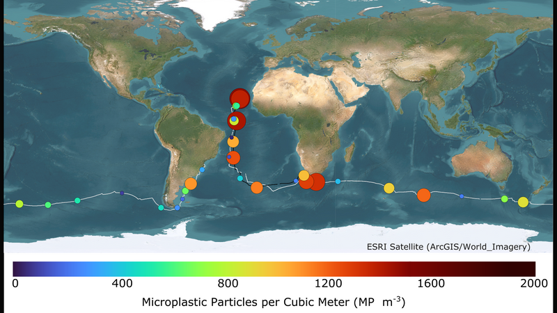 Ocean microplastics found to be rife by teams sailing around the world