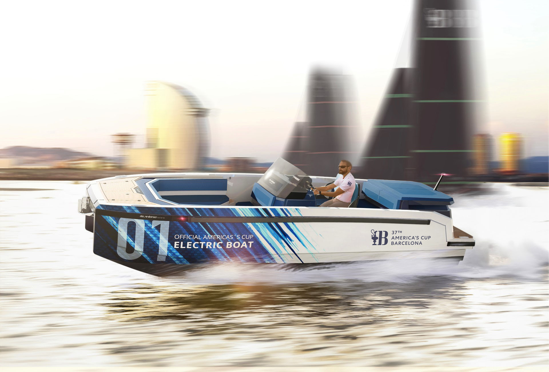 De Antonio Yachts E23 the official America’s Cup electric boat